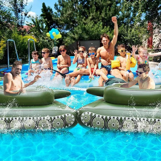 Pool Inflatable Combat Battle Tank