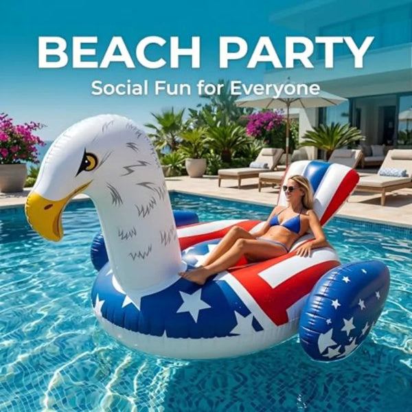 Patriotic Eagle Oversized Pool Float